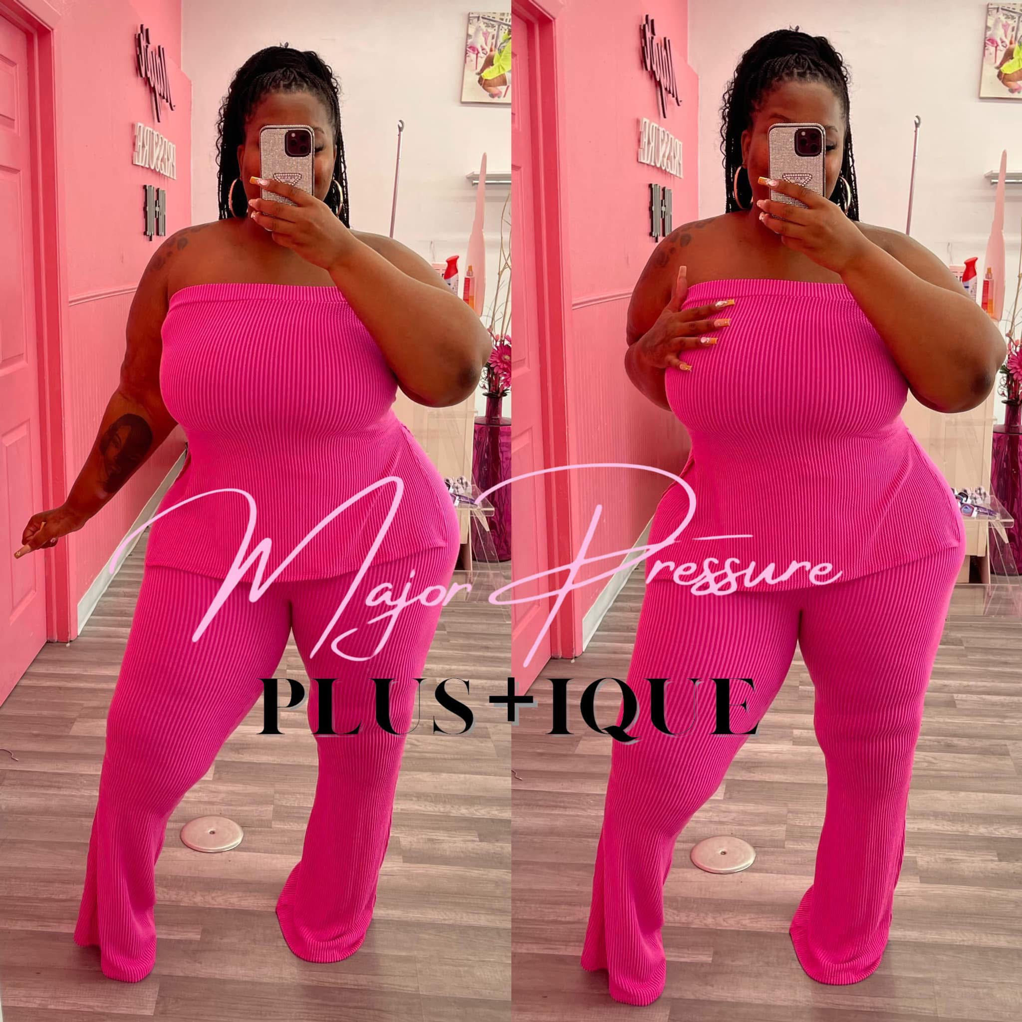 HOT PINK “JASMINE” PANT SET 🔥