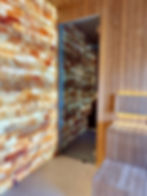 Himalayan salt room at a spa