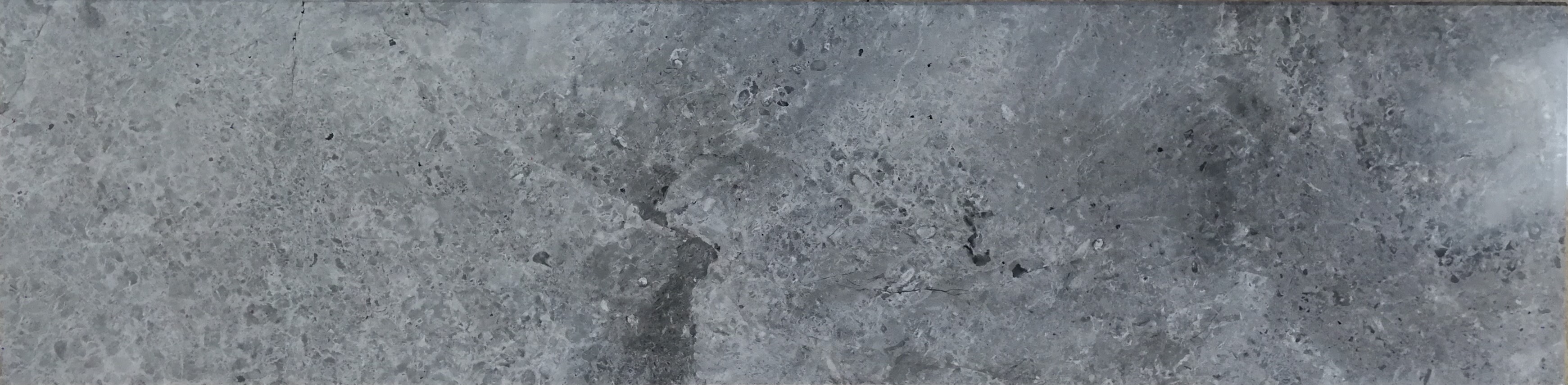 Treapta Piatra Naturala,Marmura Royal Grey 32X130X2 Cm, Polisata,Tesita Pe O Margine,Culoare Gri