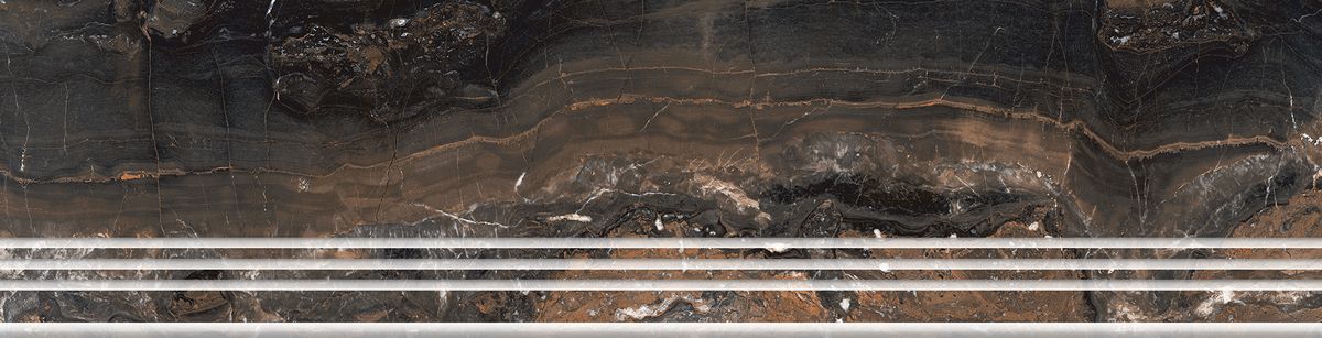 Treapta Gresie Galaxy Black 30X120