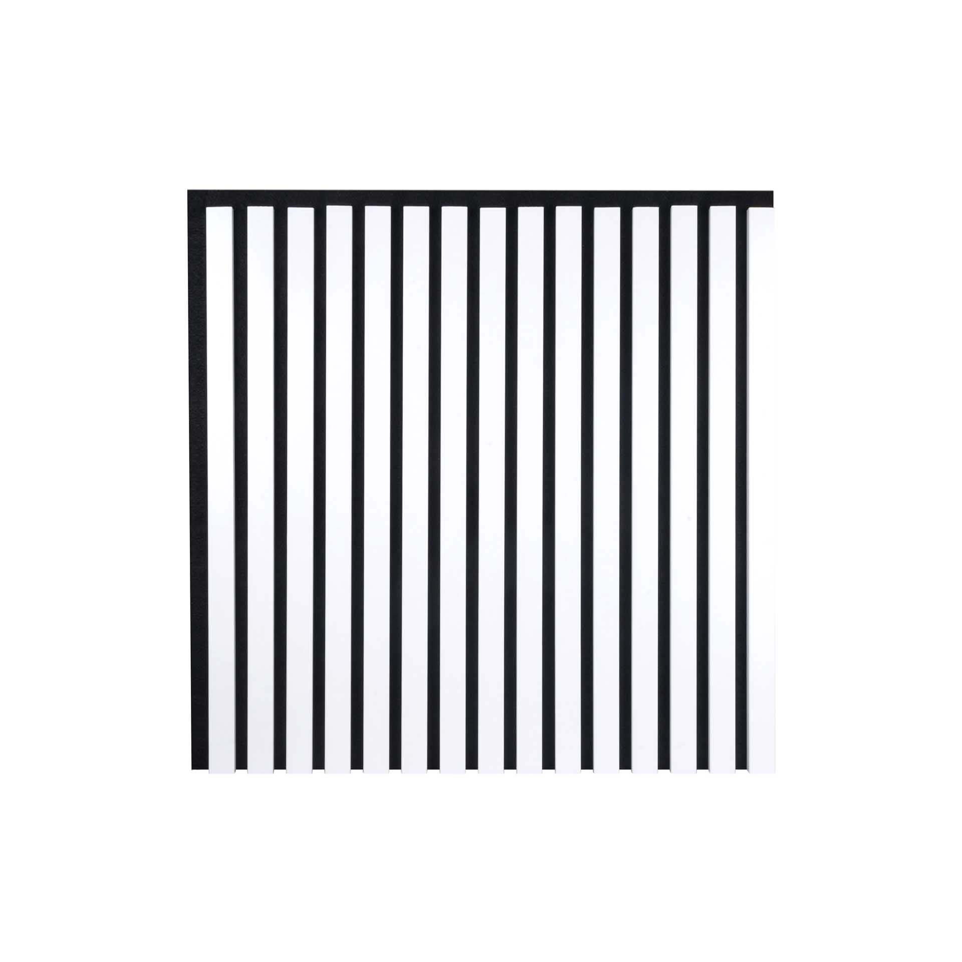 Wl D 600×600 Lamella Panel Black – White