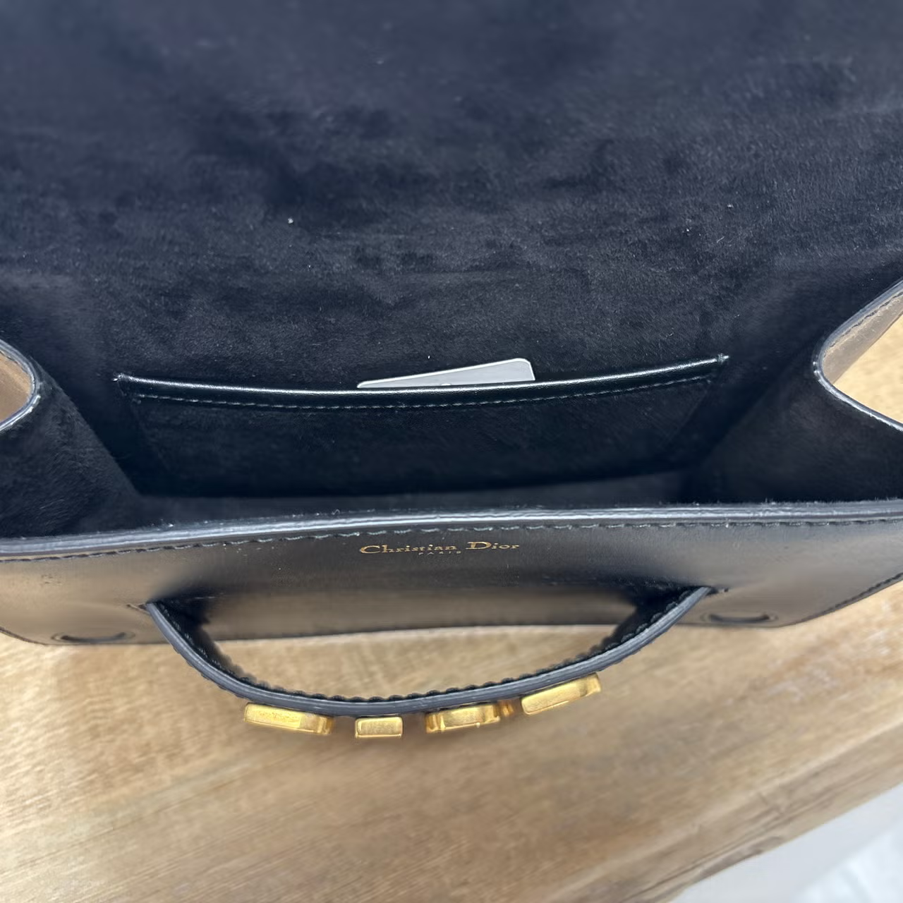 Christian Dior Black Calfskin Leather Dior(r)Evolution Clutch bag