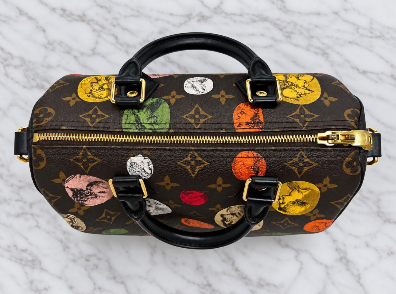 Louis Vuitton Speedy Bandoulière 25-Limited Edition Cameo Print Monogram