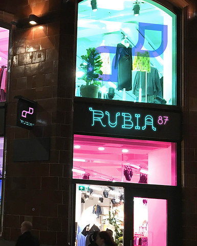 Rubia 87 shop front brandig
