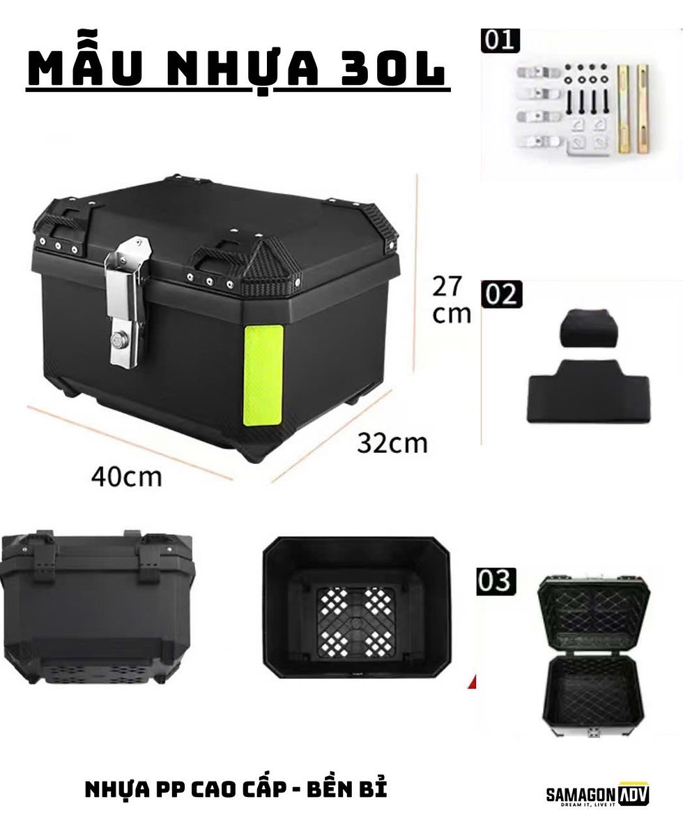 Thumbnail: Thùng nhựa PP CC 30LĐen