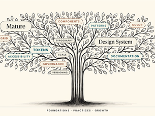 A design system grows like a tree: one foundation, many branches. This is true whether you’re building it in Figma or creating it as a skill in Claude.