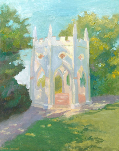 Painshill Park oil painting, artwork, Greta Gerbert