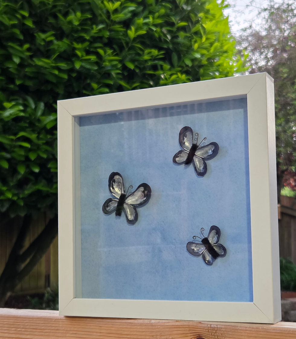 Thumbnail: Blue Sky Butterfly Shadow Box
