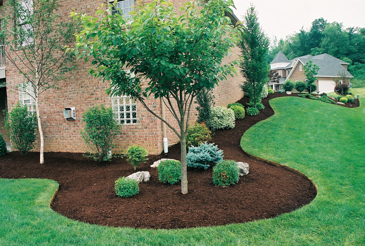 A clean and organized flower bed treated with BedGuard Pre-Emergent program.