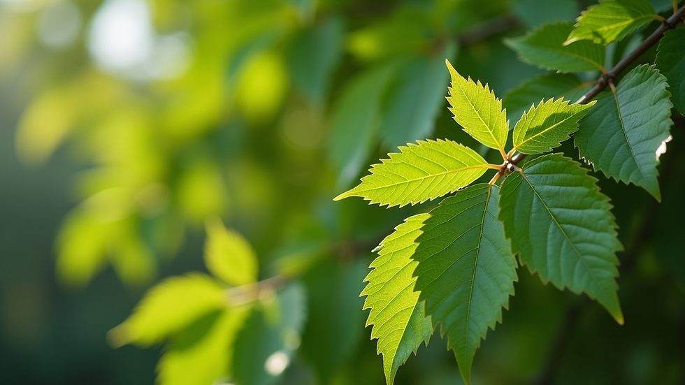 Close-up view of a healthy tree with vibrant green leaves
