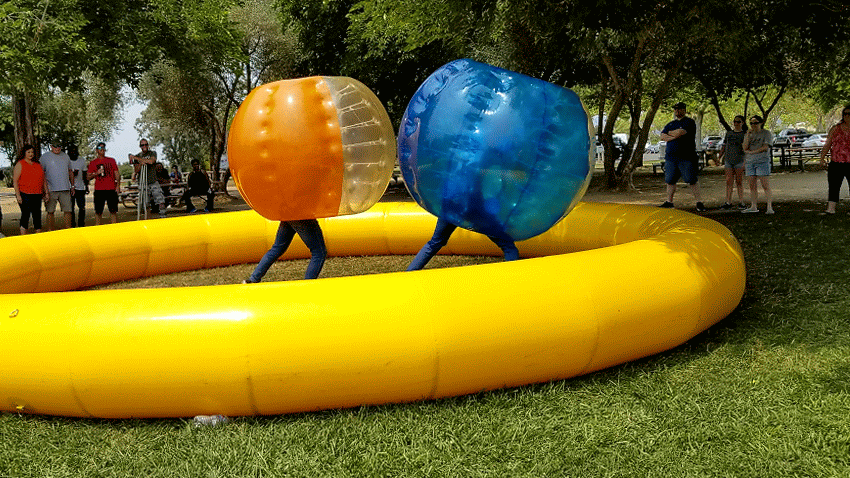 Bubble sumo battling tournament.
