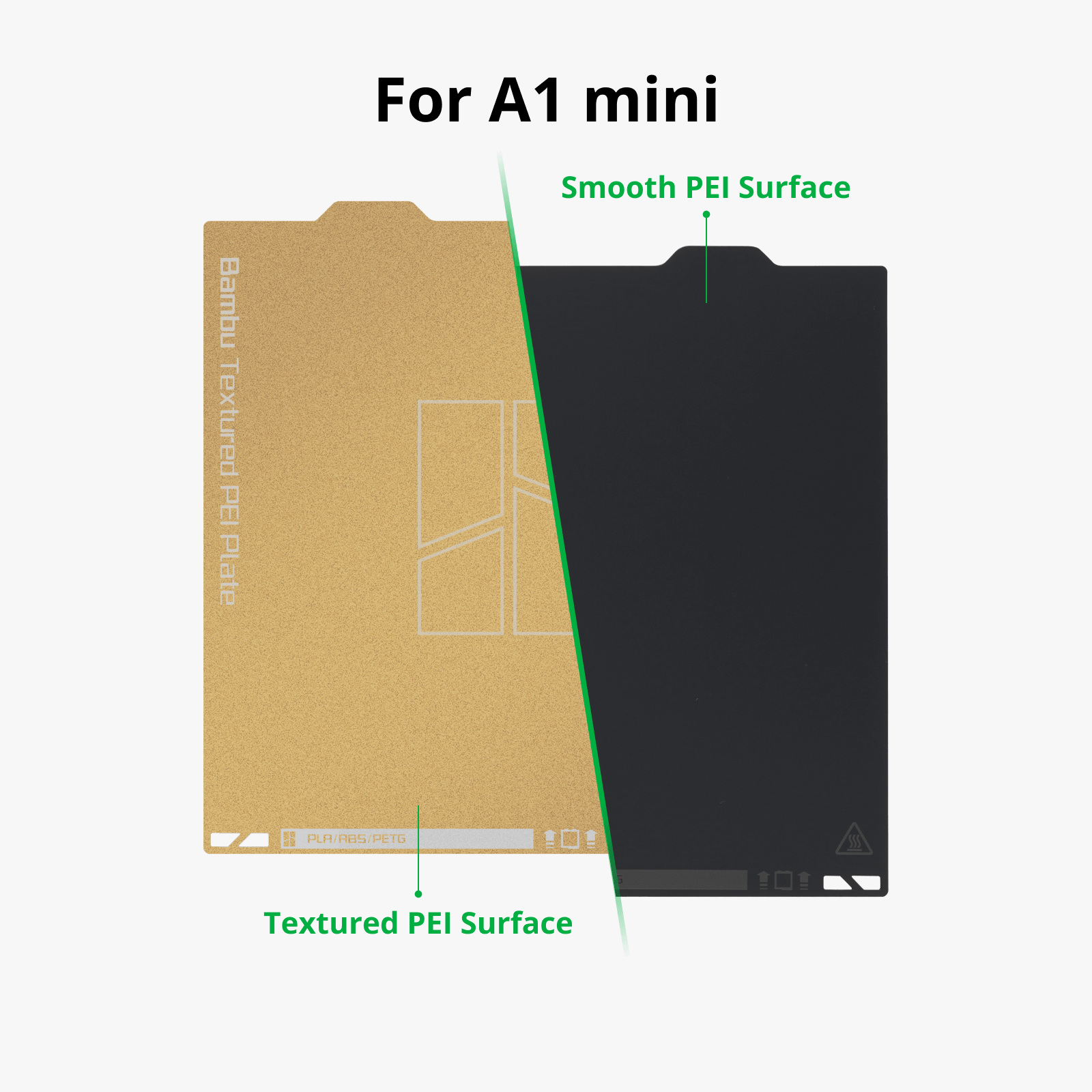 משטח הדפסה מקורי מדגם Bambu Lab Dual-Texture למדפסת A1 mini