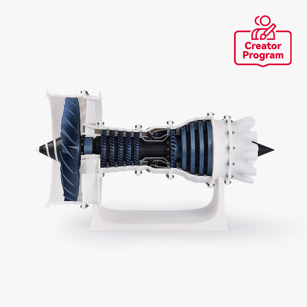 תמונה ממוזערת: ערכת דגם מנוע סילון - Bambu Lab Jet Engine Model Components Kit-006