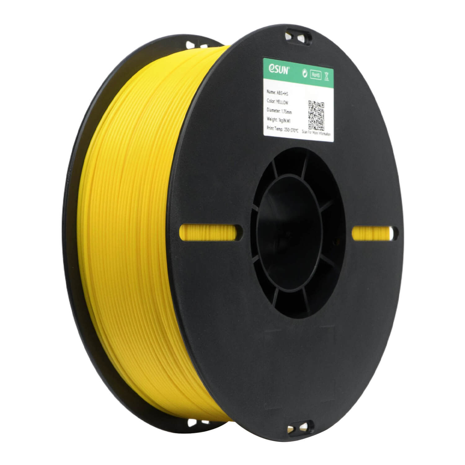 גליל פילמנט eSUN ABS+ HS YELLOW בצבע צהוב - יבואן רשמי