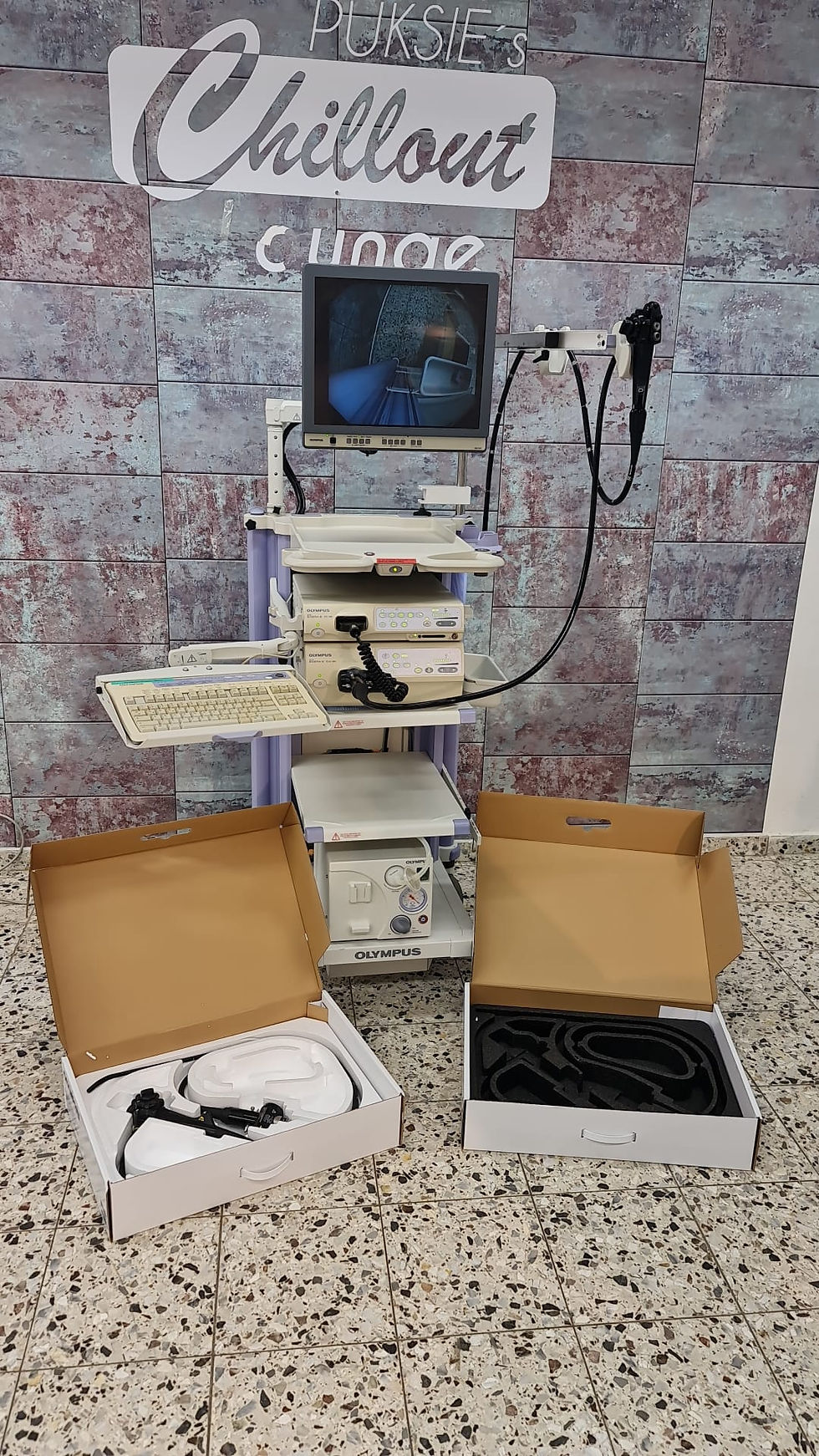 Miniaturbild: Olympus 180 System komplett mit zwei Endoskope