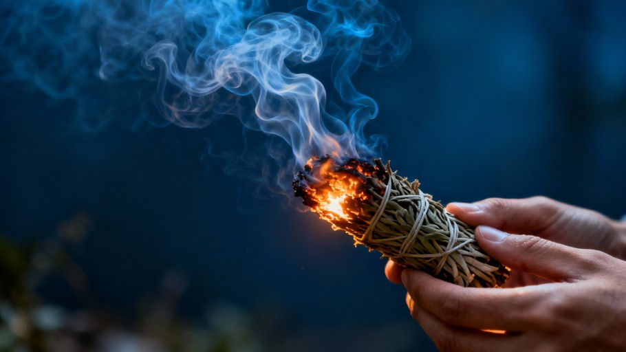 burning sage for spiritual cleansing, and the adverse effects if done incorrectly