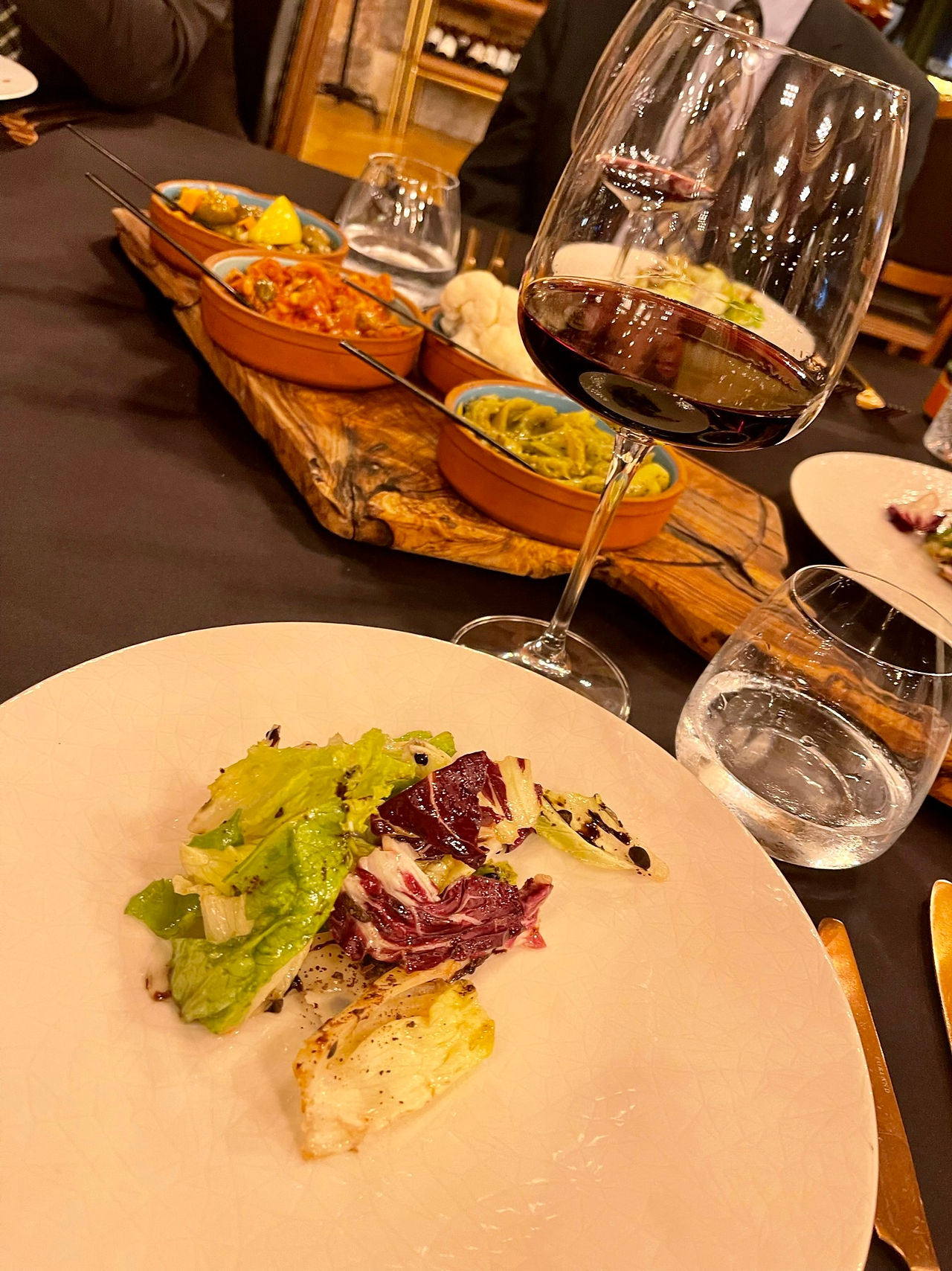 Traditional dinner served at a resort