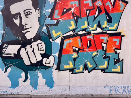 Stay Free by Christoph Frank on the Berlin Wall.