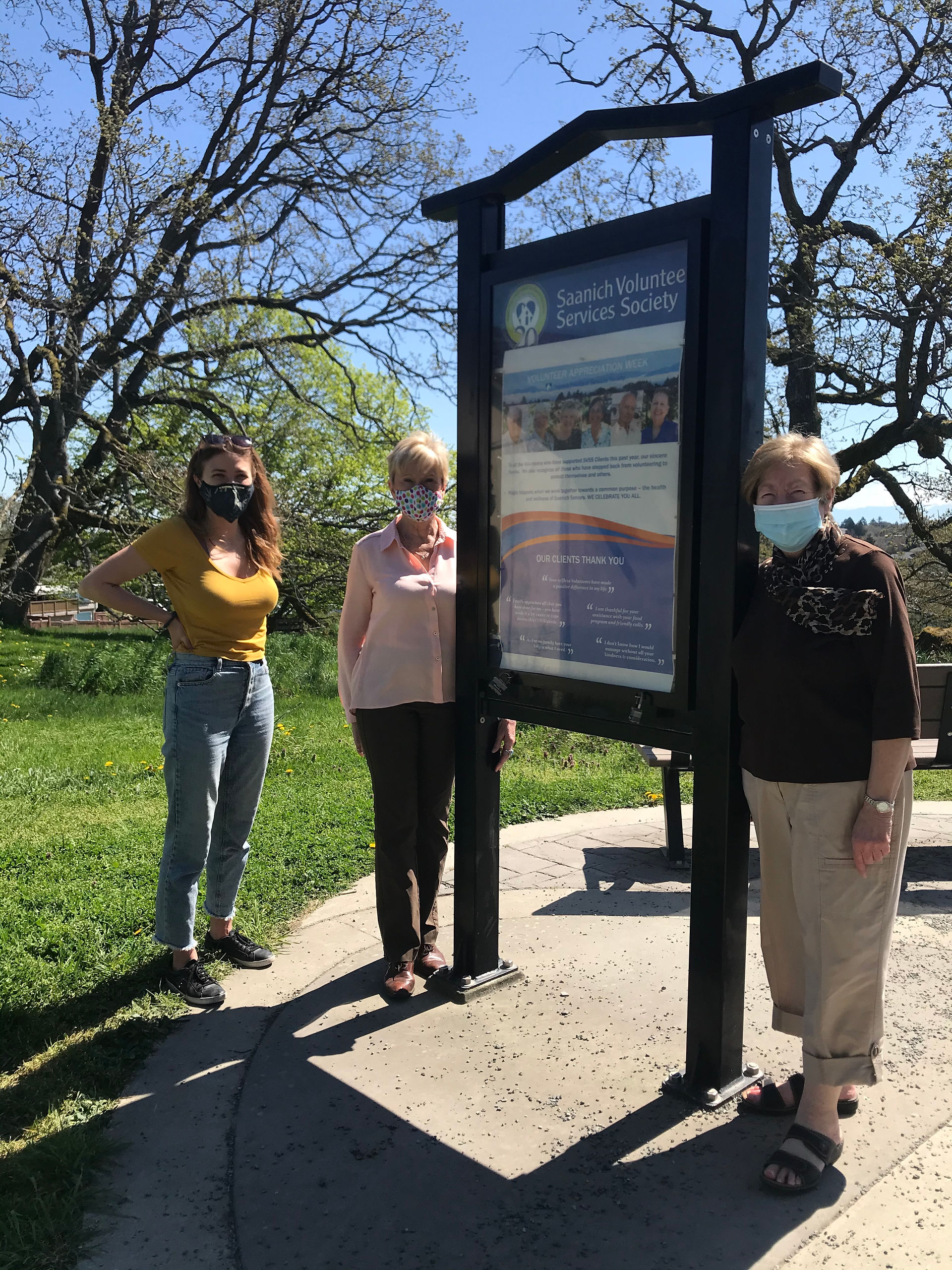 Our staff by the Wayfinder