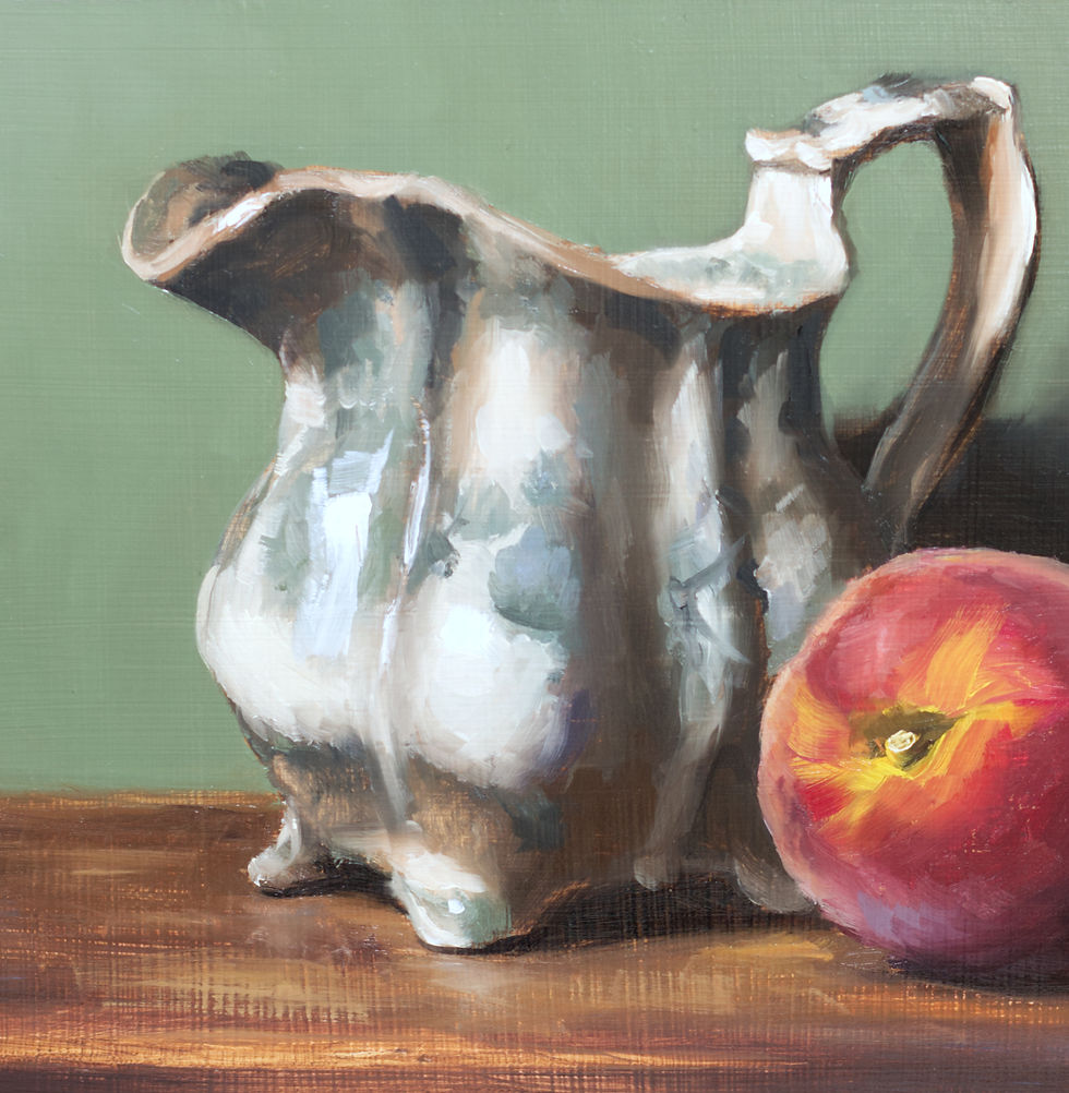 Thumbnail: Antique Pitcher and a Peach