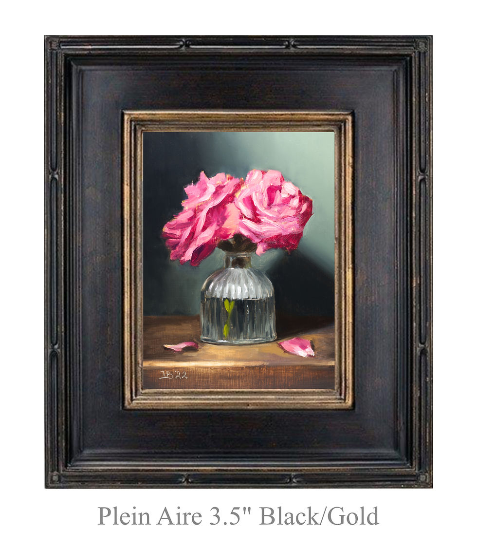 Thumbnail: Pink Roses in Glass Vase