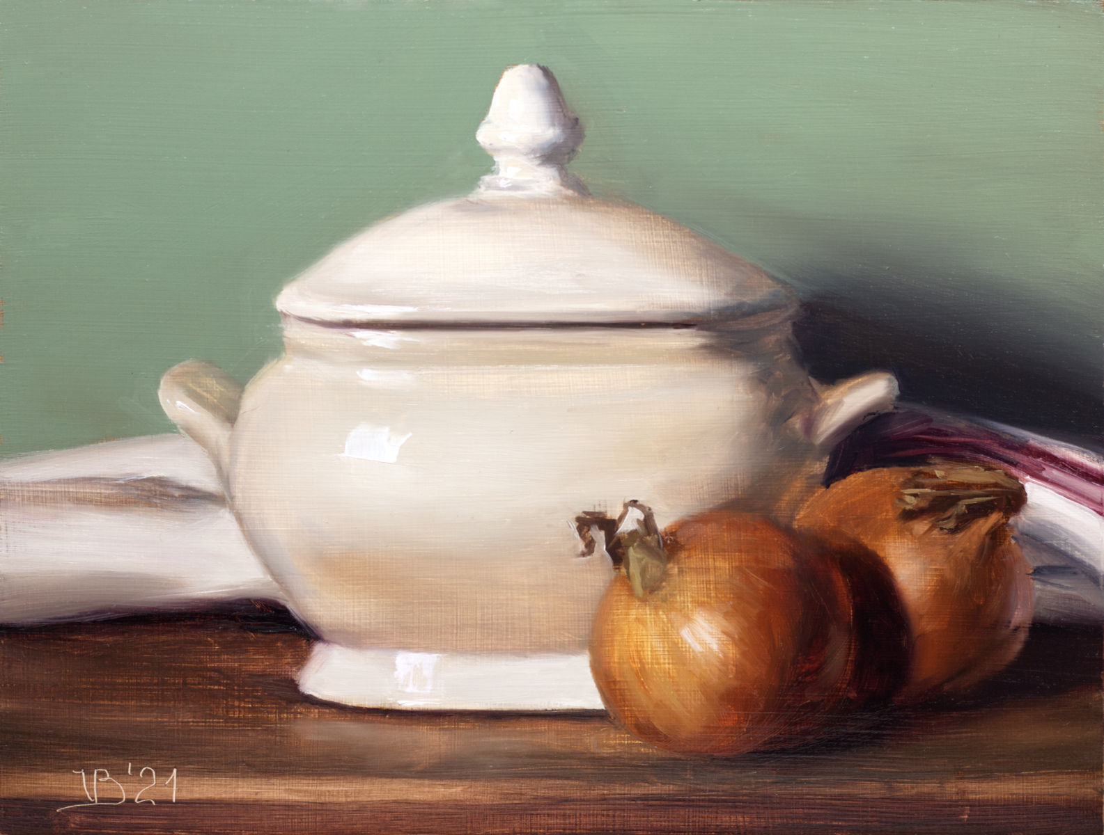 Tureen and Two Onions