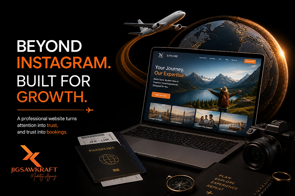Why Your Travel Agency Needs a Professional Website in 2026 (Instagram Isn't Enough)