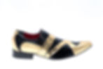 Thumbnail: Sapato Social Masculino Maier Verniz preto e dourado espelhado — Modelo 265