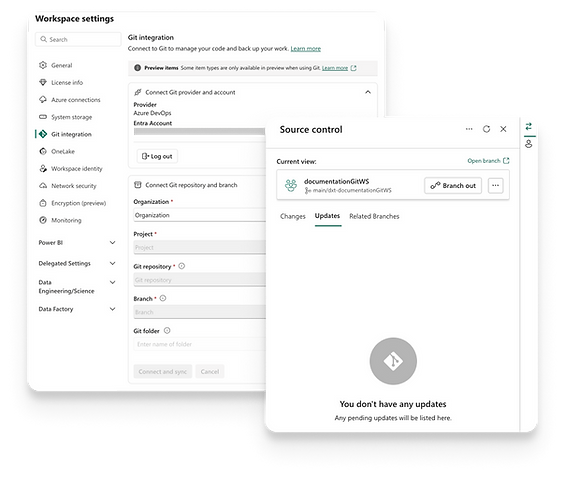 Source control pane