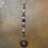 Thumbnail: Pink-Copper Themed Beaded Keychain or Rearview Mirror Charm