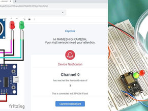 IoT Flood Monitoring and Email, SMS alert System
