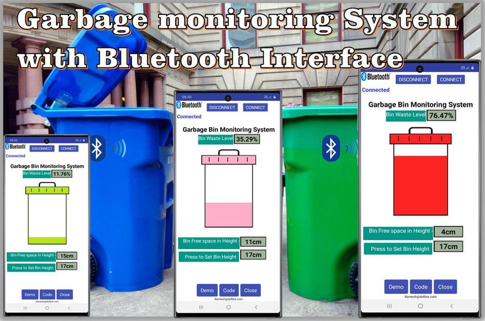 Garbage Monitoring System with Bluetooth Interface