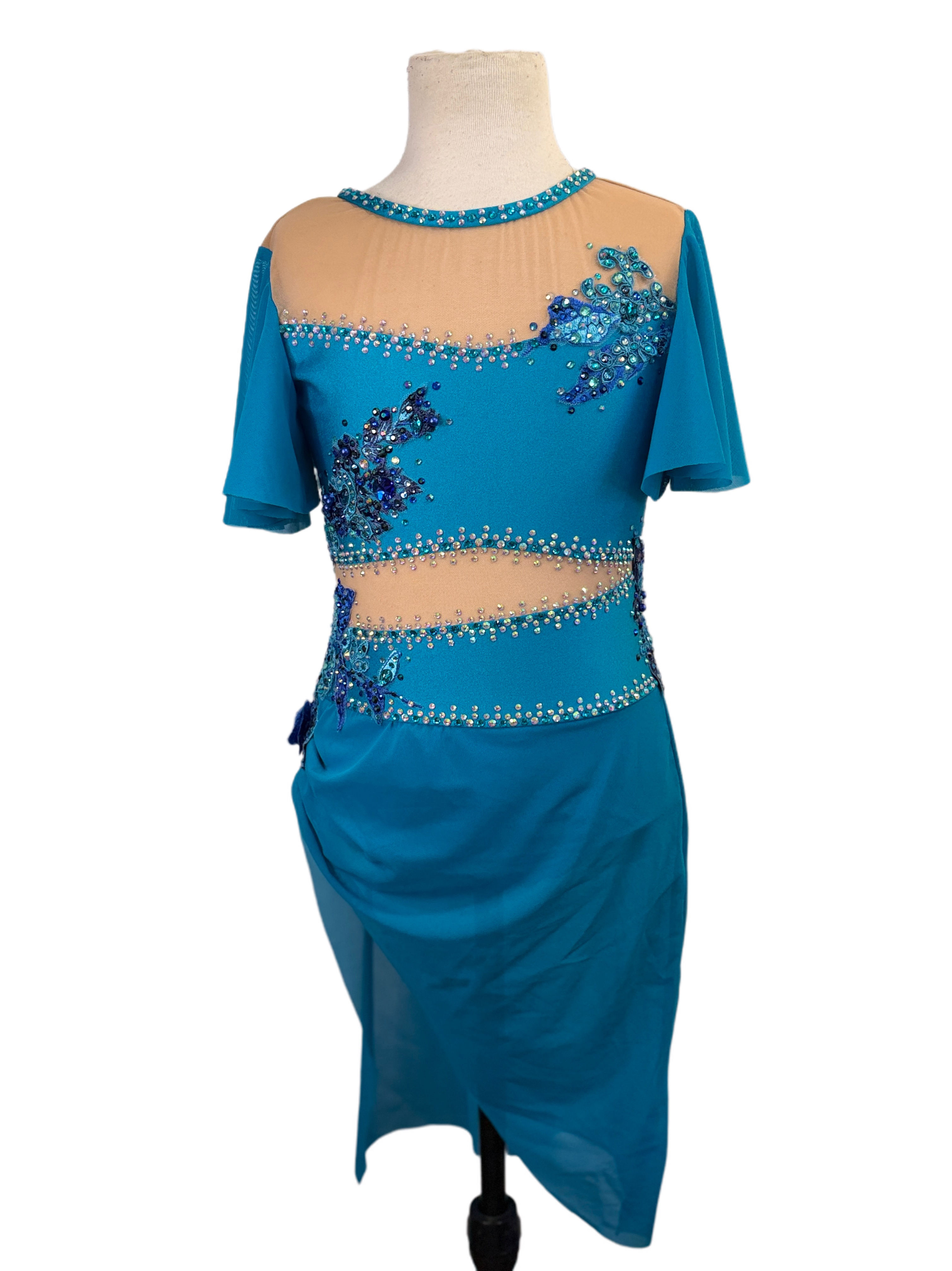 “Crashing Waves” lyrical solo costume, child size 9/10