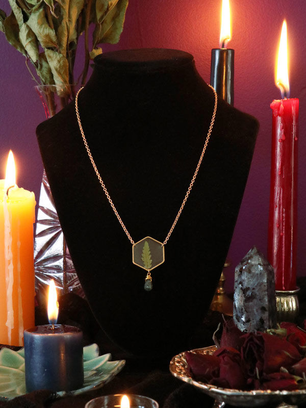 Preserved Fern Necklace