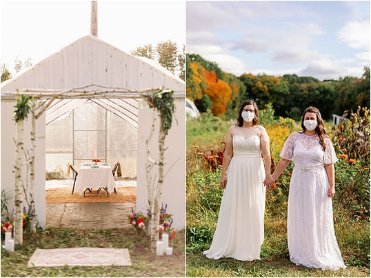 Ashley and Sarah’s Rhode Island Farm Elopement