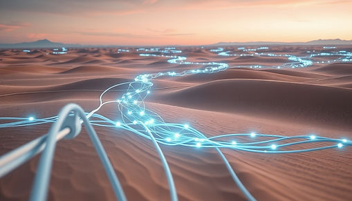 create a landscape of a connection being