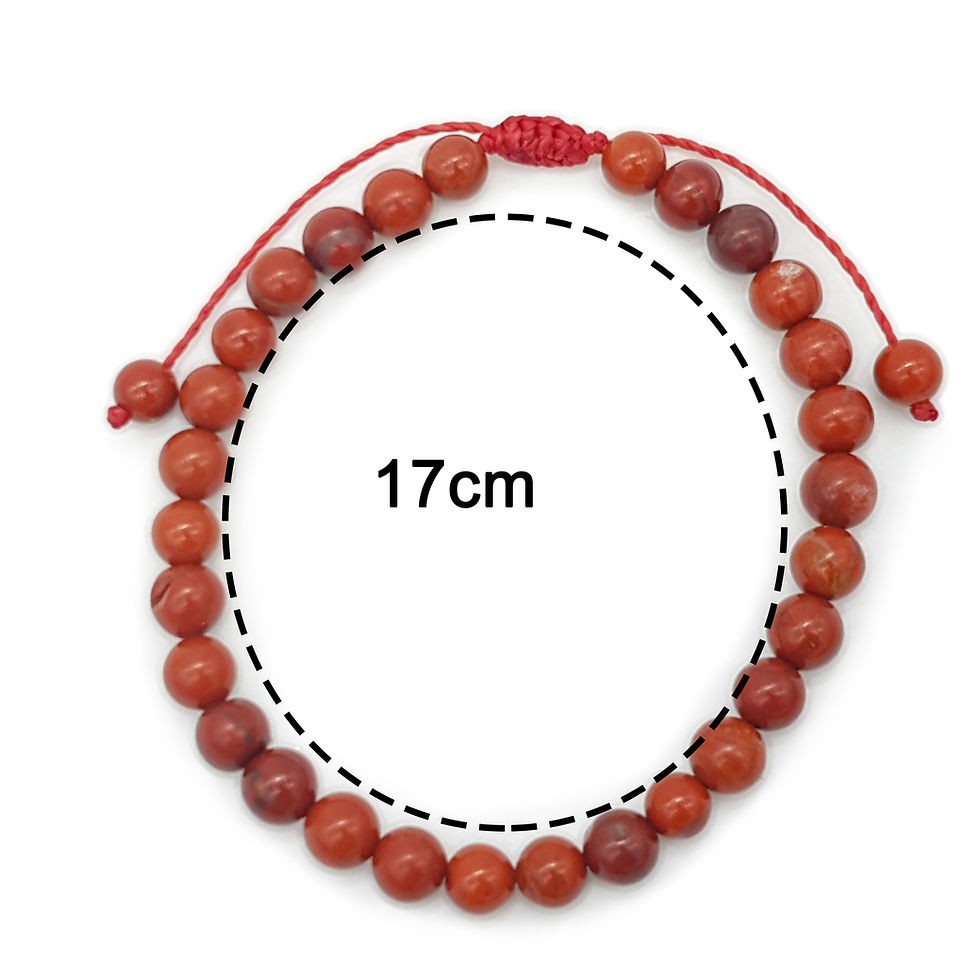 Miniatura: Pulsera Jaspe Rojo 100% Natural | Pasión, Atracción y Sanación Interior |