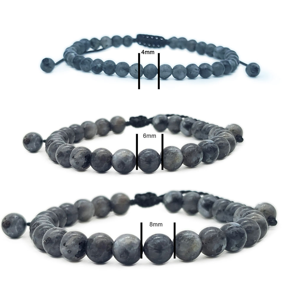 Miniatura: Pulsera Labradorita 100% Natural | Protección, Confianza Personal e Intuición
