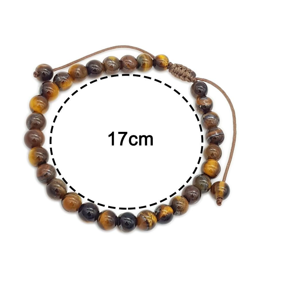 Miniatura: Pulsera Ojo de Tigre 100% Natural | protección contra envidias y abundancia |