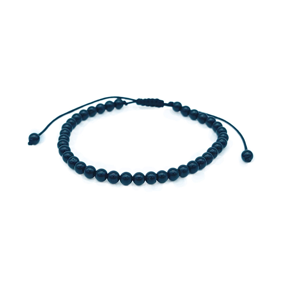 Miniatura: Pulsera Turmalina Negra 100% Natural | Protección |