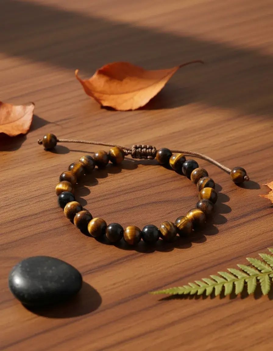 Miniatura: Pulsera Ojo de Tigre 100% Natural | protección contra envidias y abundancia |