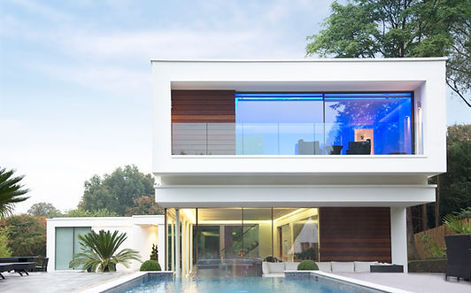 Modern home with pool, symbolizing homeownership and the financial flexibility a HELOC offers