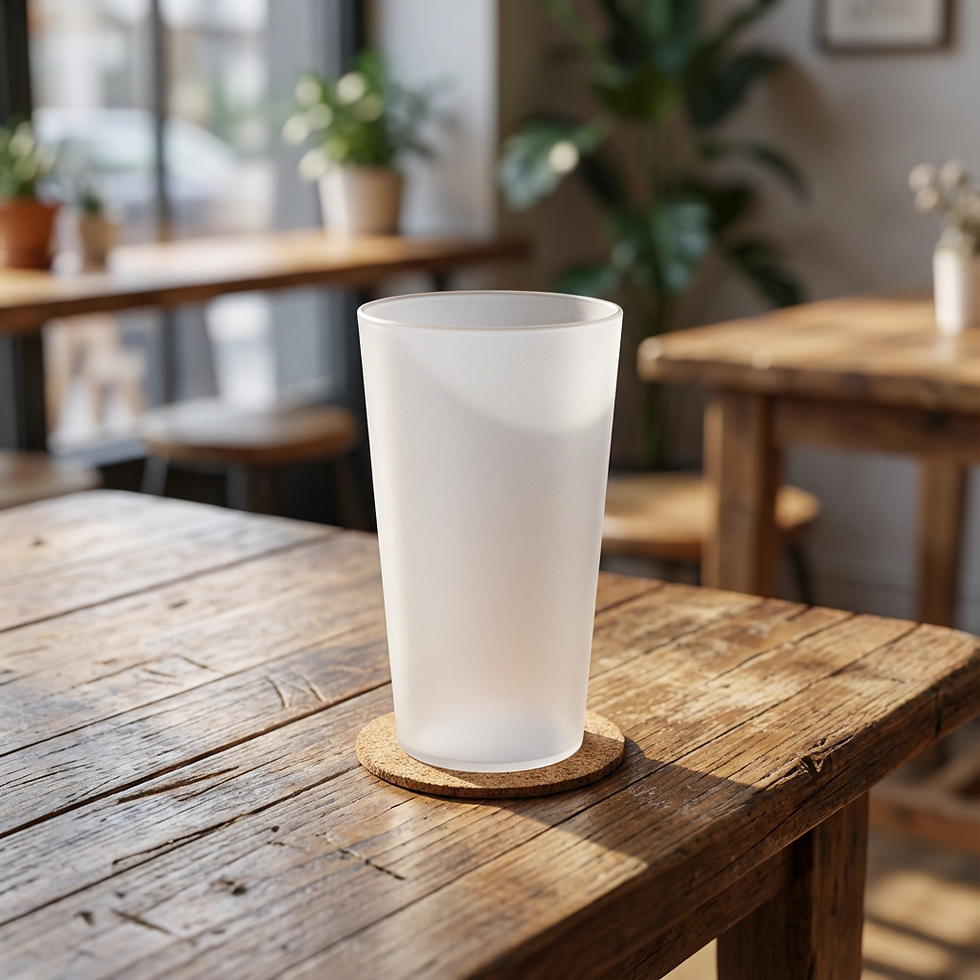 Miniatura: Vaso 33cl de polipropileno sobre una mesa