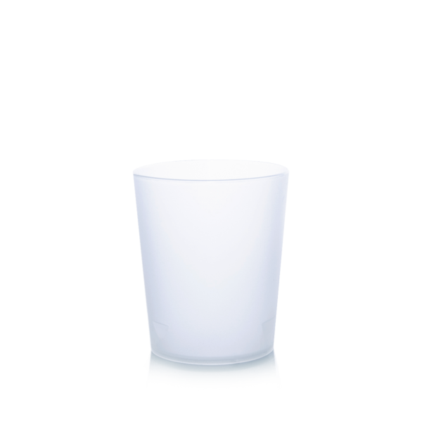 Vaso de polipropileno de 50cl de sidra.
