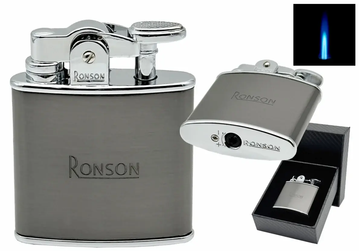 RONSON NOSTALGIA Jet Lighter – Gun Metal