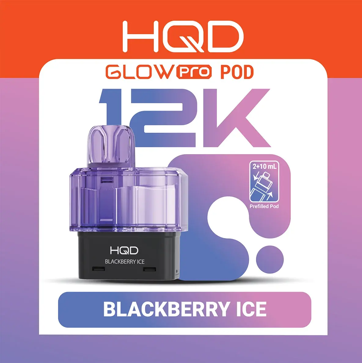 HQD GLOW Pro 12K Pod Blackberry Ice 20mg
