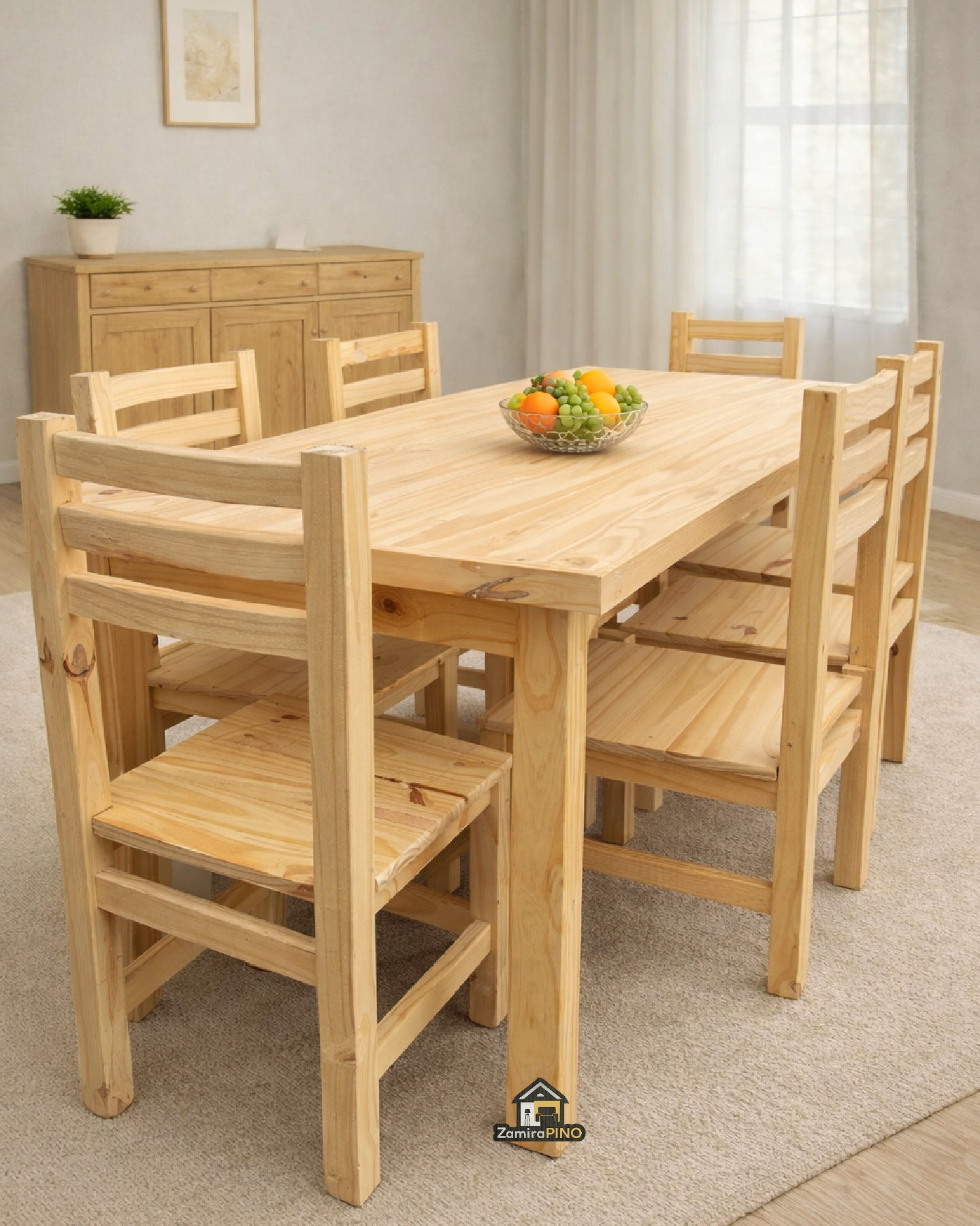 Mesa 1.60 + 6 Sillas