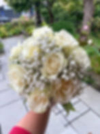 Roses and gypsophila