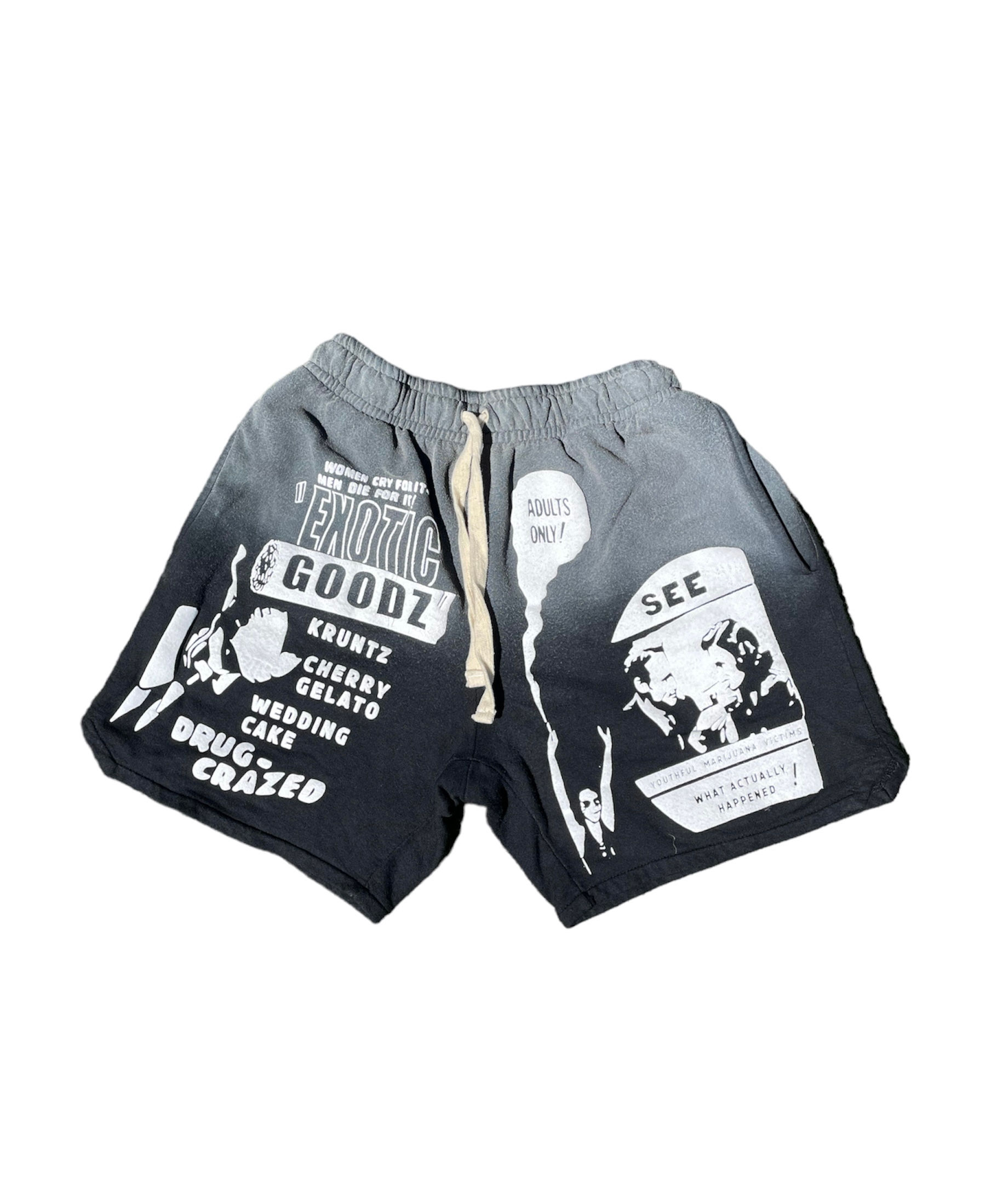 Exotic Goodz Newspaper shorts 