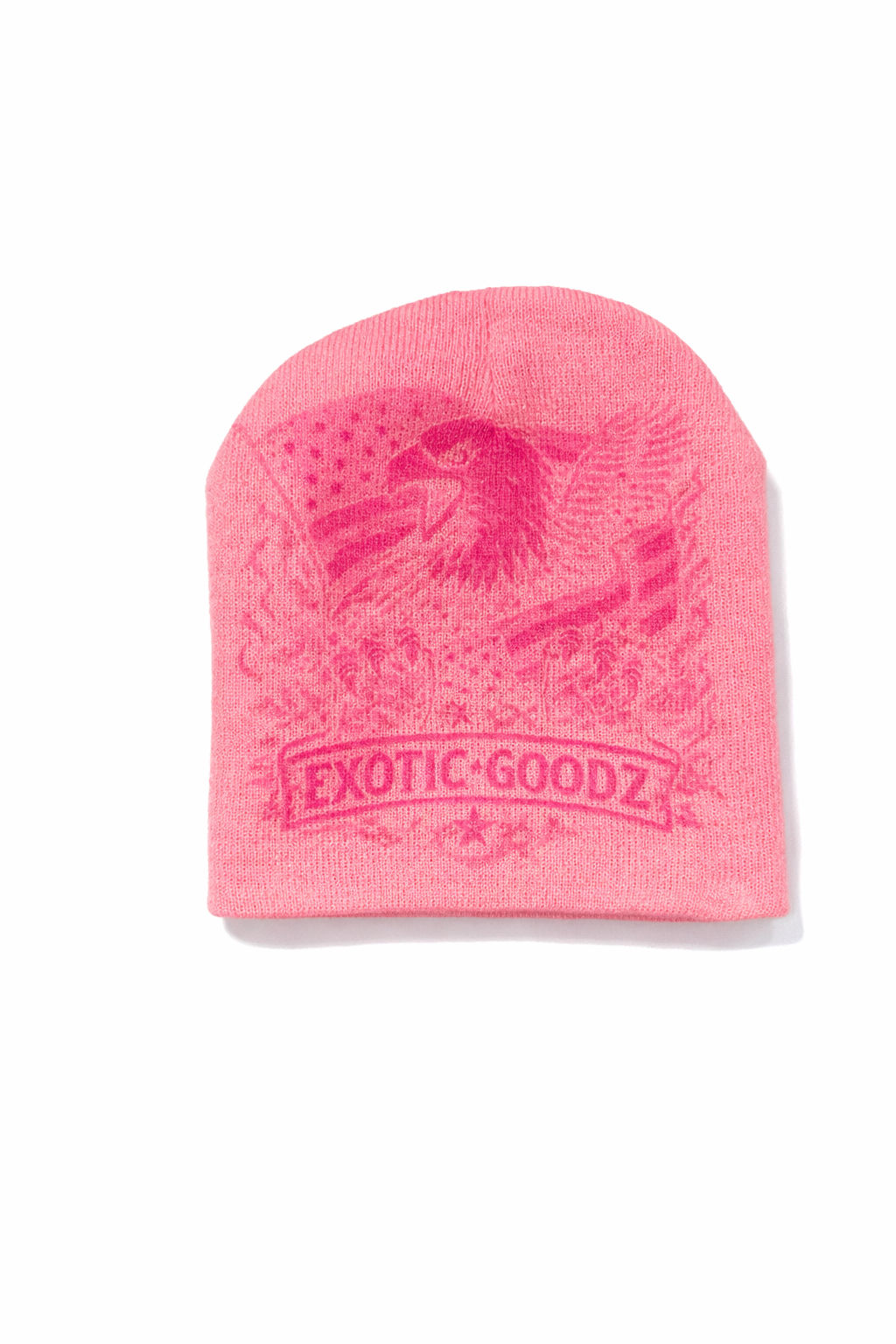  Exotic Goodz Heritage Eagle Beanie – Pink
